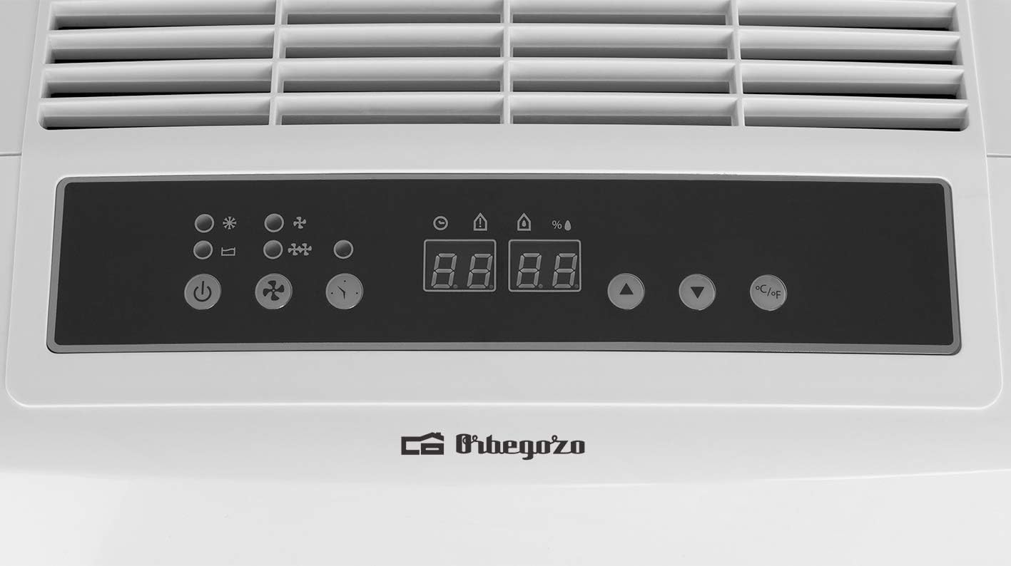 Orbegozo Dh 3000, deshumidificador Con Capacidad De Deshumidificación De 30L/Día, Refrigerante R290, Depósito 5,8 L, Área De Aplicación 120 M2, Sistema Anti-Congelación, 495 W, 2 velocidades