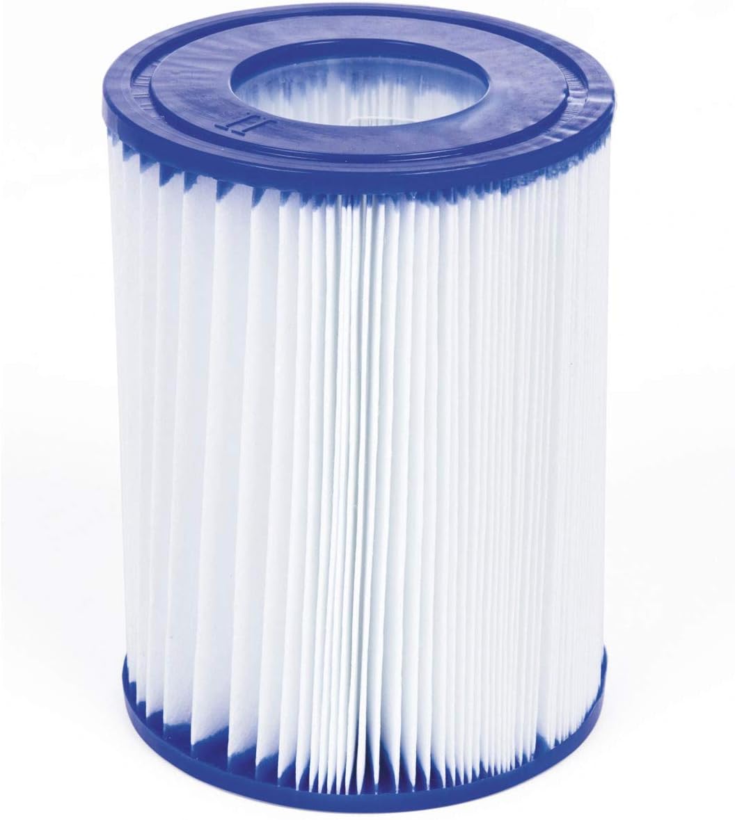 BESTWAY 56418 - Piscina Desmontable Tubular Steel Pro MAX 366 x 100 cm, con Depuradora Cartucho 2.006 L/H y Escalera