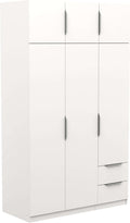 Miroytengo Armario Ghost Grande 6 Puertas y 2 Cajones Color Blanco Mate 203x119 cm