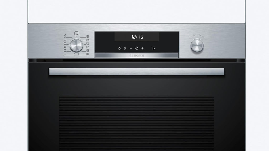 Bosch - Horno multifunción pirolítico, 60 cm. de ancho, Serie 6, Home Connect, 3D Hotair, Autolimpieza, Mandos ocultables, Nergo, HBG578ES7