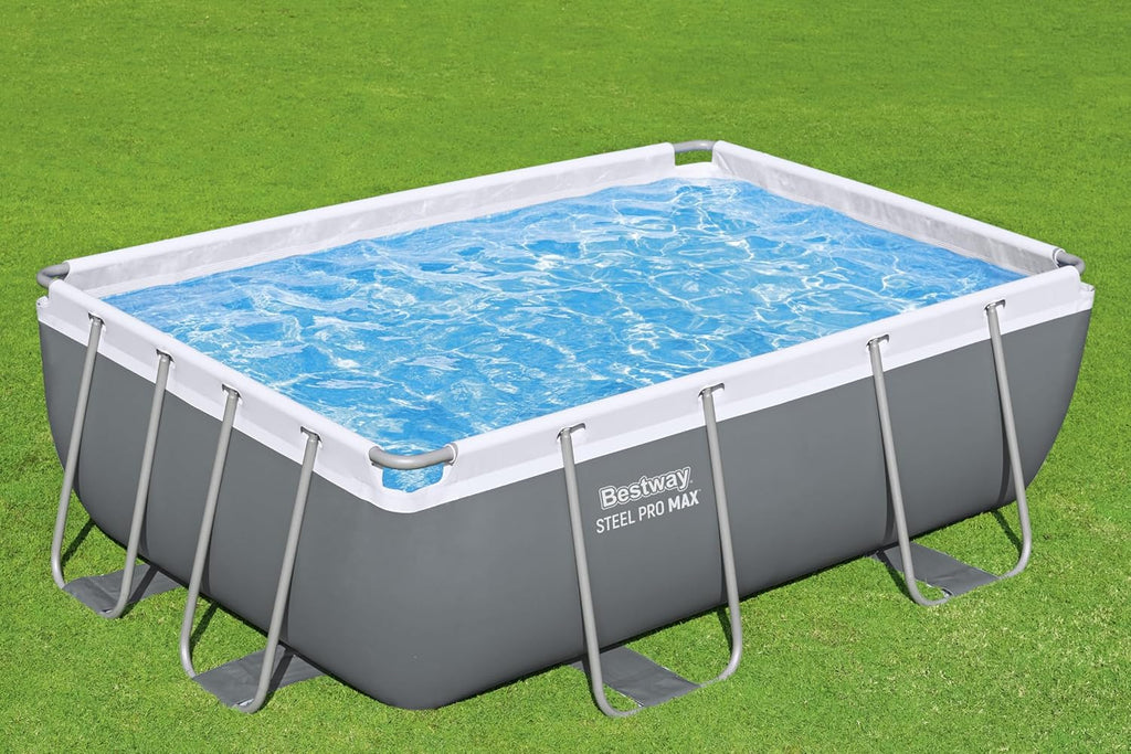 Bestway Juego de Piscina Rectangular de 9'3" x 6'5" x 33"/2.82 m x 1.96 m x 84 cm