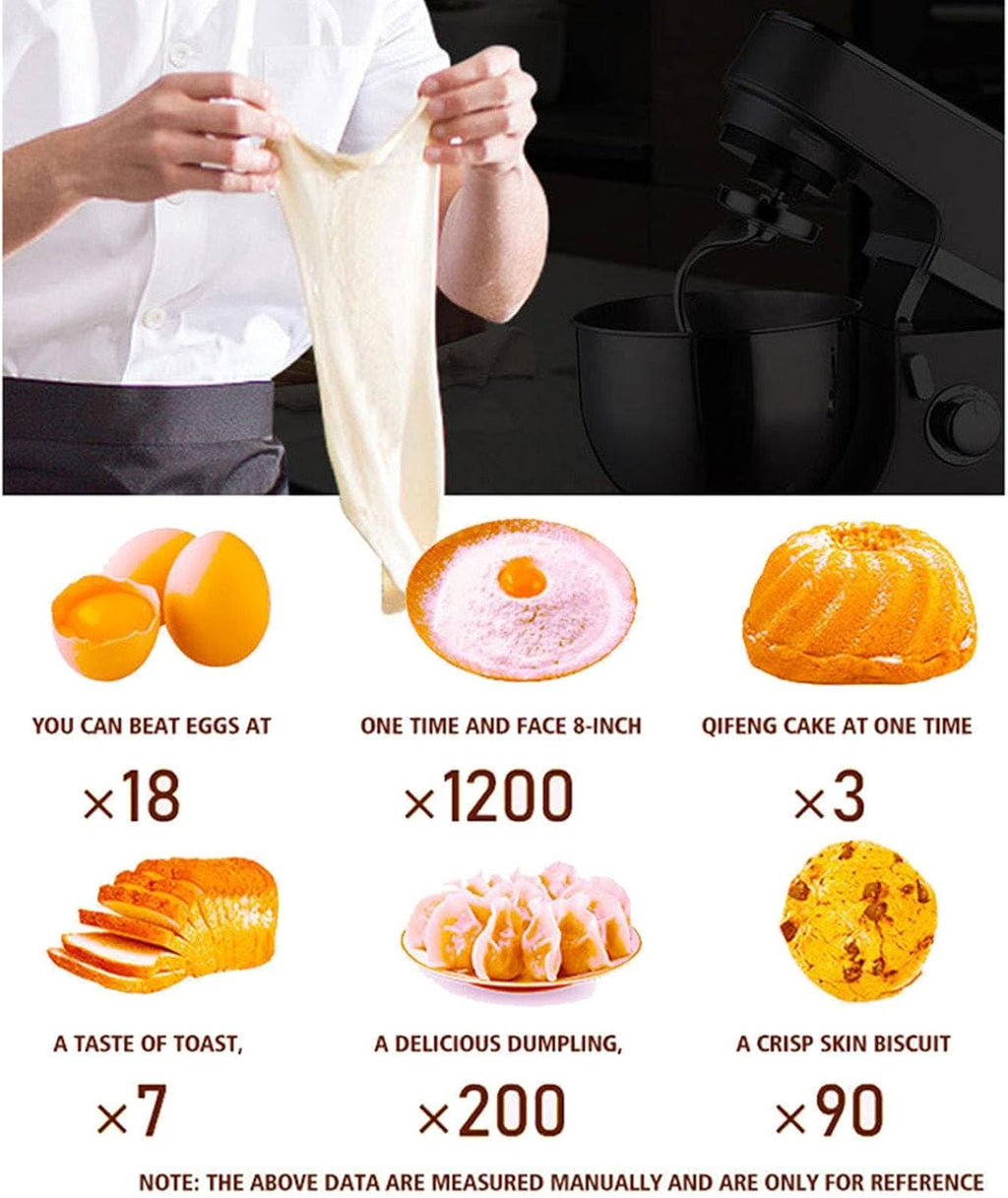 Batidora de pedestal comercial: 2000 W de alta potencia, 10 L de capacidad, control de 8 velocidades con accesorios para panaderías, restaurantes, pizzerías y escuelas.