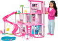 Barbie Dreamhouse 2023 Casa para muñecas de juguete de 3 plantas con +75 muebles y accesorios, +3 años (Mattel HMX10)