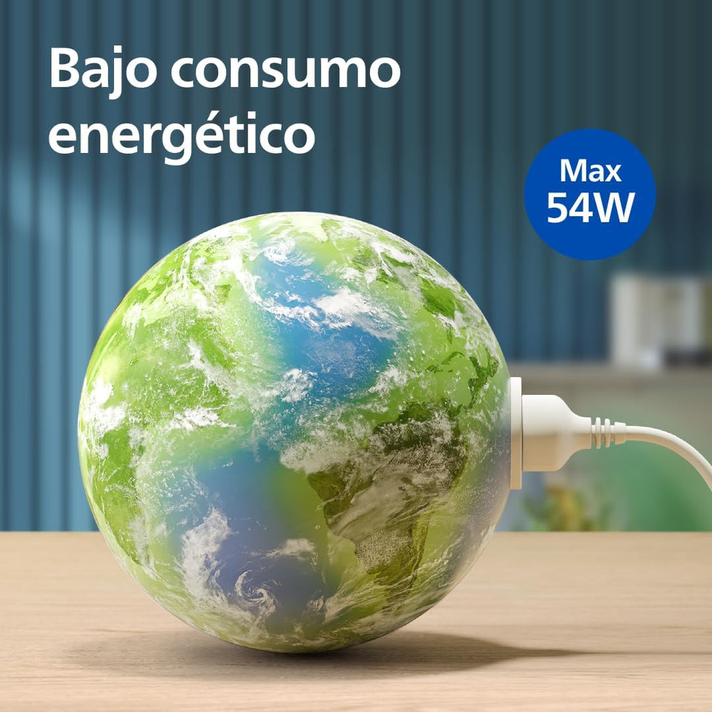 Purificador de aire Serie 4200, HEPA NanoProtect + doble filtro de carbón activo, CADR 600m³/h para 156m², ultra silencioso, inteligente y de bajo consumo (AC4221/11)