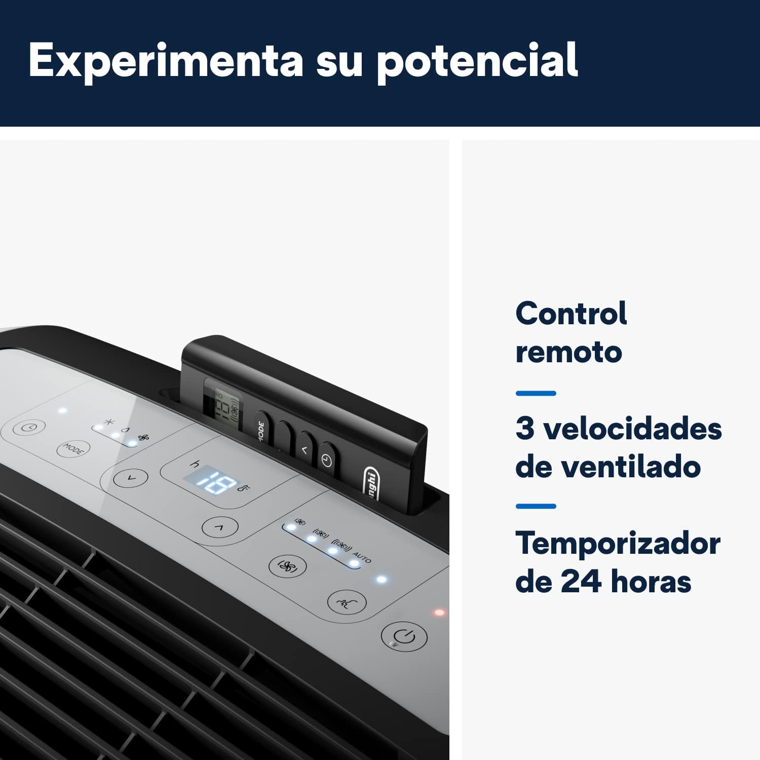 Pinguino PAC EM90K SILENT Aire Acondicionado Portátil 9.800 BTU/h, 2.5 kW, hasta 85m³, Función Deshumidificador y Ventilación