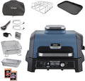 Ninja Woodfire Pro Connect XL Grill elektryczny BBQ I wędzarnia ze sterowaniem za pomocą aplikacji, 2 cyfrowymi sondami, dużym grillem zewnętrznym i smażeniem beztłuszczowym 7 w 1, OG901EUAMZ