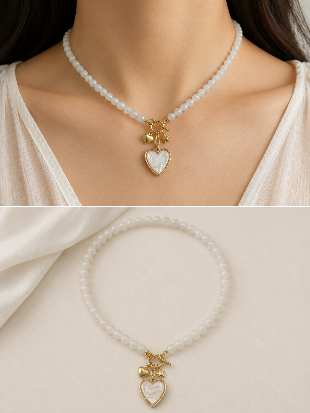 COLLAR PERLAS CORAZ¨®N