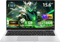 Ordenador Portátil 15,6 Pulgadas, PC Portatil Celeron N4000 8GB LPDDR4 256GB SSD, Computadora Portátil 1920*1080 IPS FHD Pantalla, Portatiles Mini HDMI Laptop Win 11 Pro TF Card USB 3.0 Ordenador