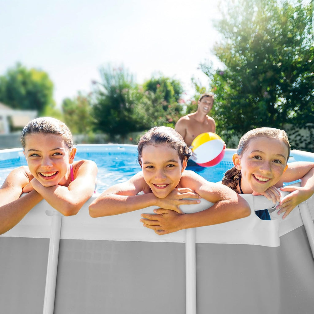 Intex 26798NP - Piscina desmontable ovalada intex prism frame 610x305x122 cm con depuradora