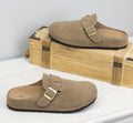 ZUECO HEBILLA TAUPE