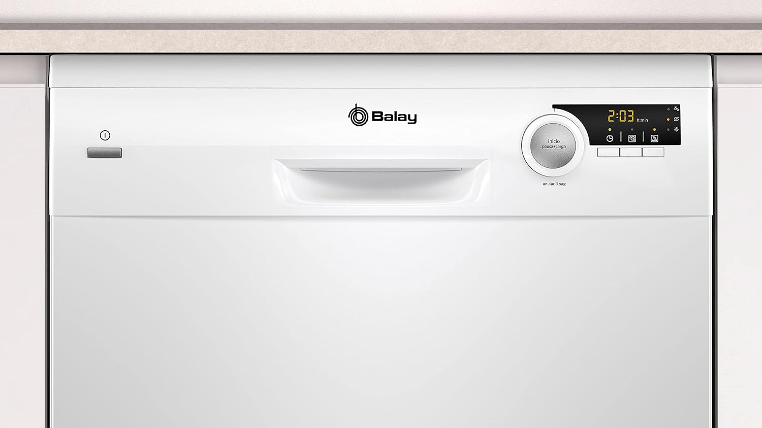 Balay - Lavavajillas de libre instalación, 60 cm, 12 servicios, Auto Diario, Pausa+Carga, ExtraSilencio, Blanco, 3VS506BP