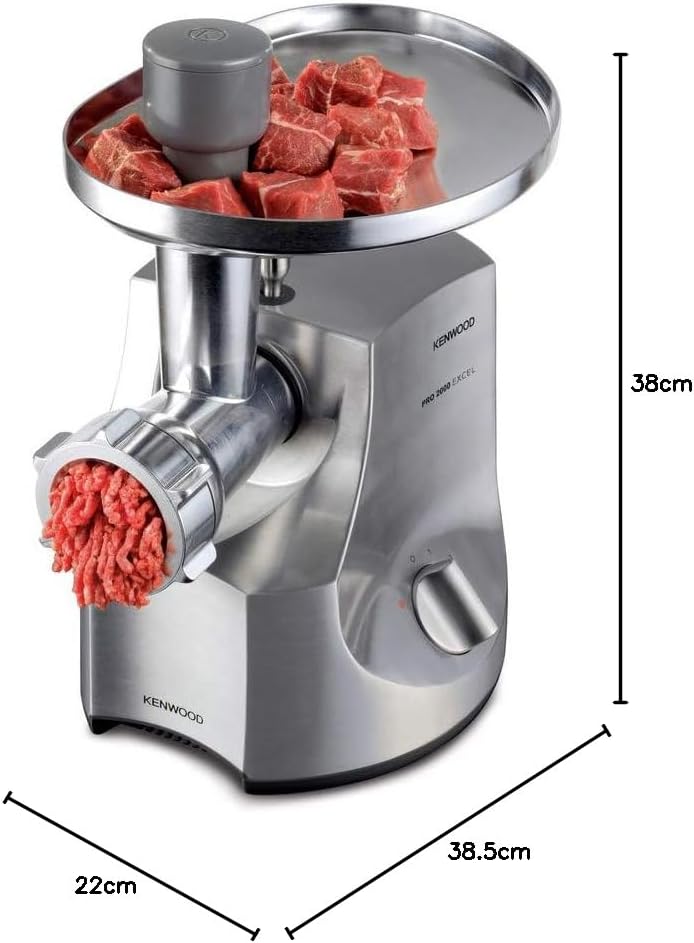 Kenwood Mg700 Maszynka do Mięsa, Srebrny