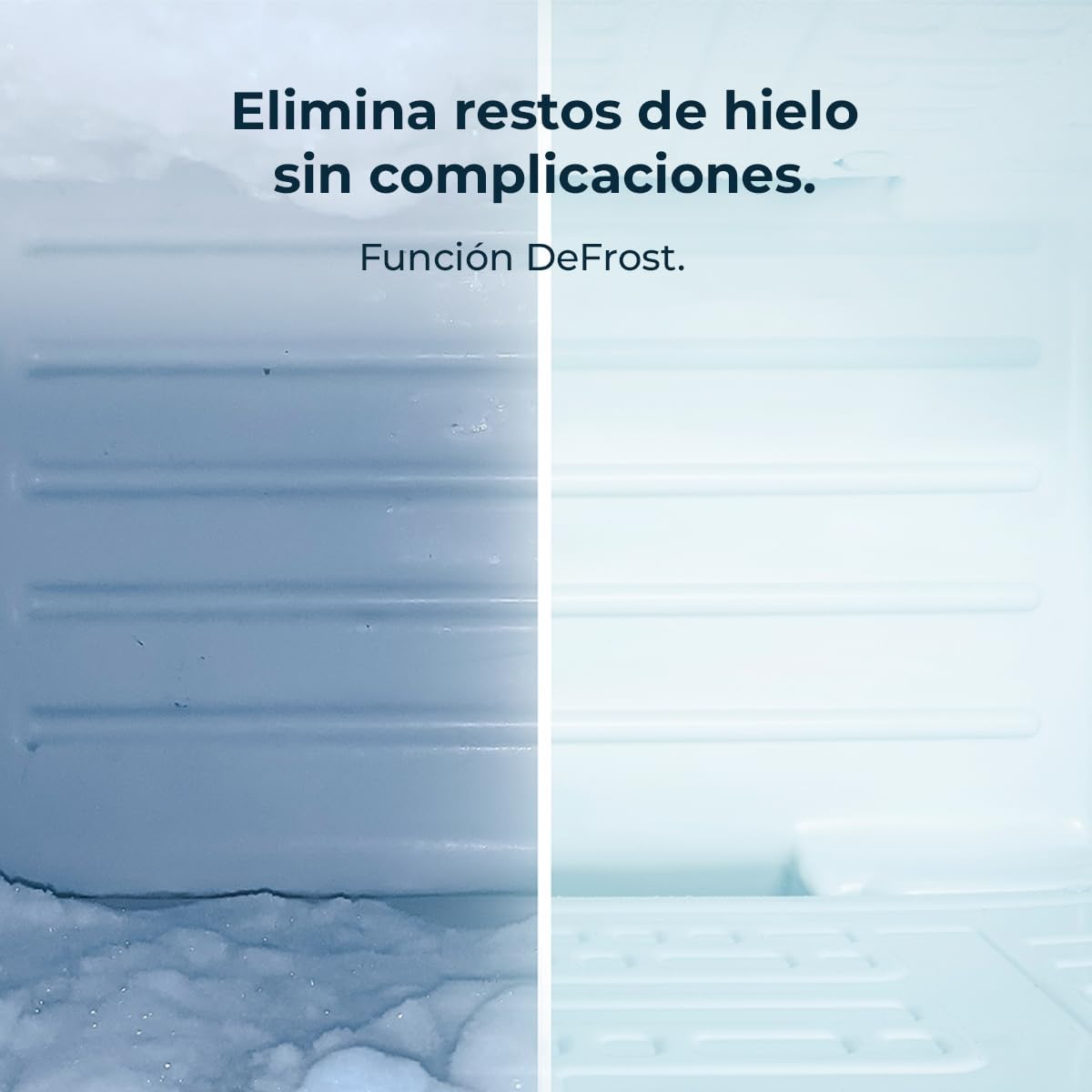 Cecotec Frigorífico Combi 2 Puertas con dispensador de agua Bolero CoolMarket Combi 296 DF WD Dark E. 296L, 60cm de ancho, Funciones FastCooling, FastFreezing y DeFrost, LED interior, Dark Inox