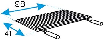 Imex El Zorro 71593 - Cajón Barbacoa-Elevador-Parrilla INOX 100x40x32 cms.