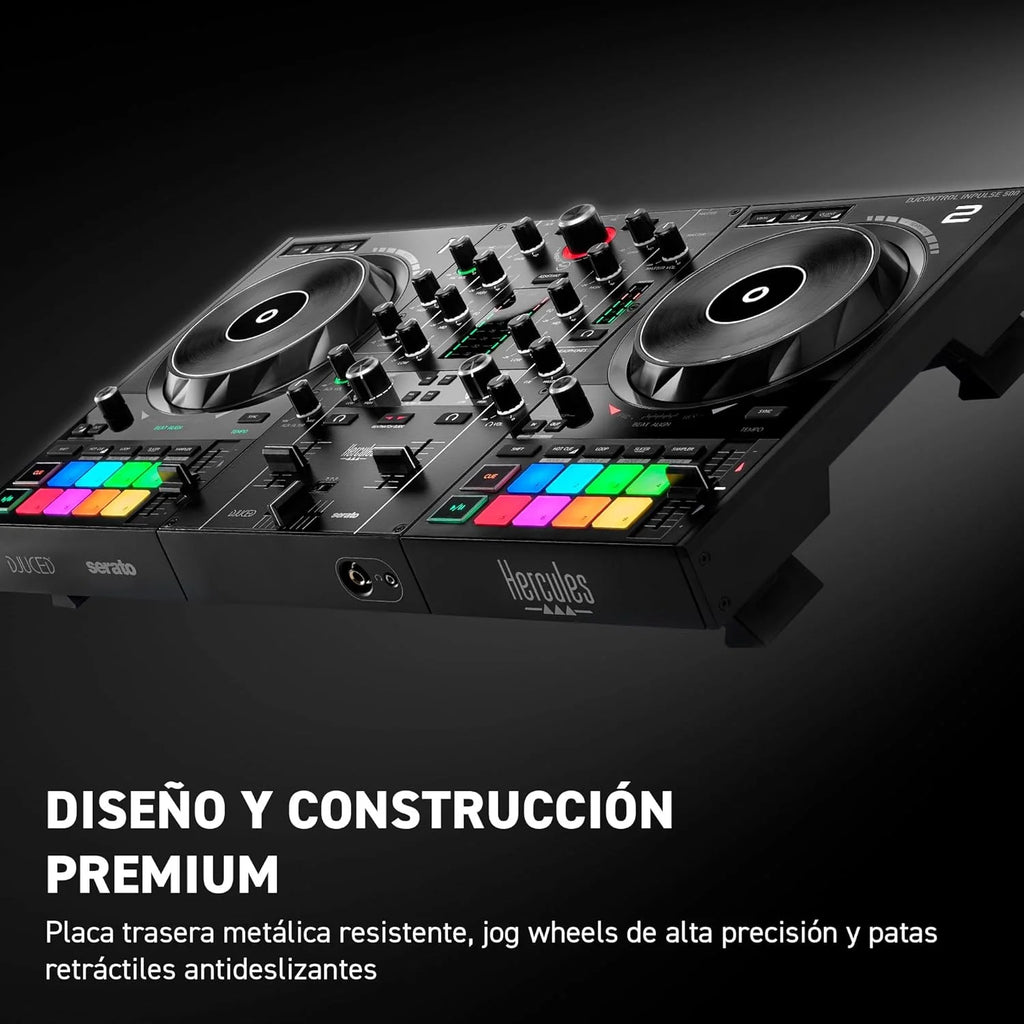 Hercules DJControl Inpulse 500 2 Deck USB DJ Controller for Serato DJ Lite and DJUCED