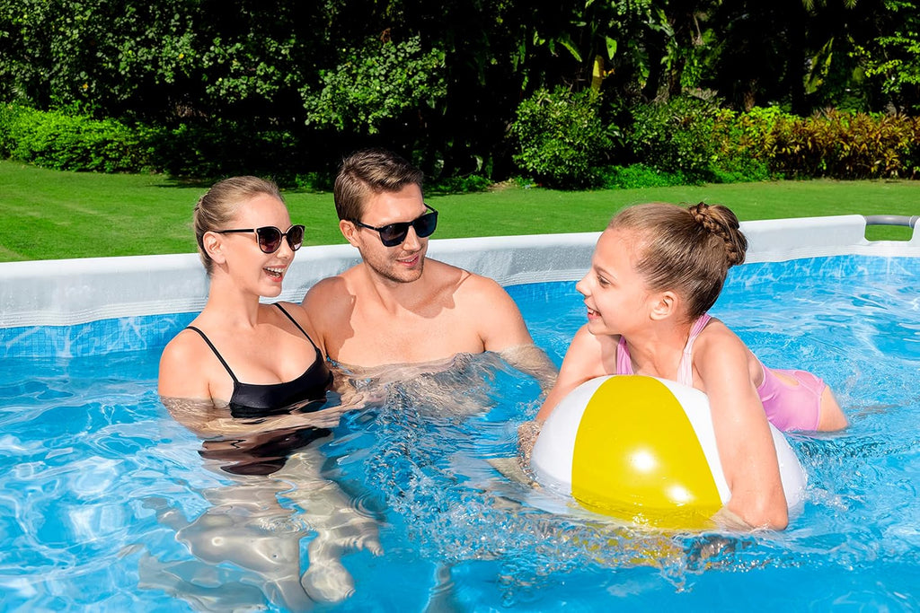 Bestway Juego de Piscina Rectangular de 13'6" x 6'7" x 48"/4.12 m x 2.01 m x 1.22 m