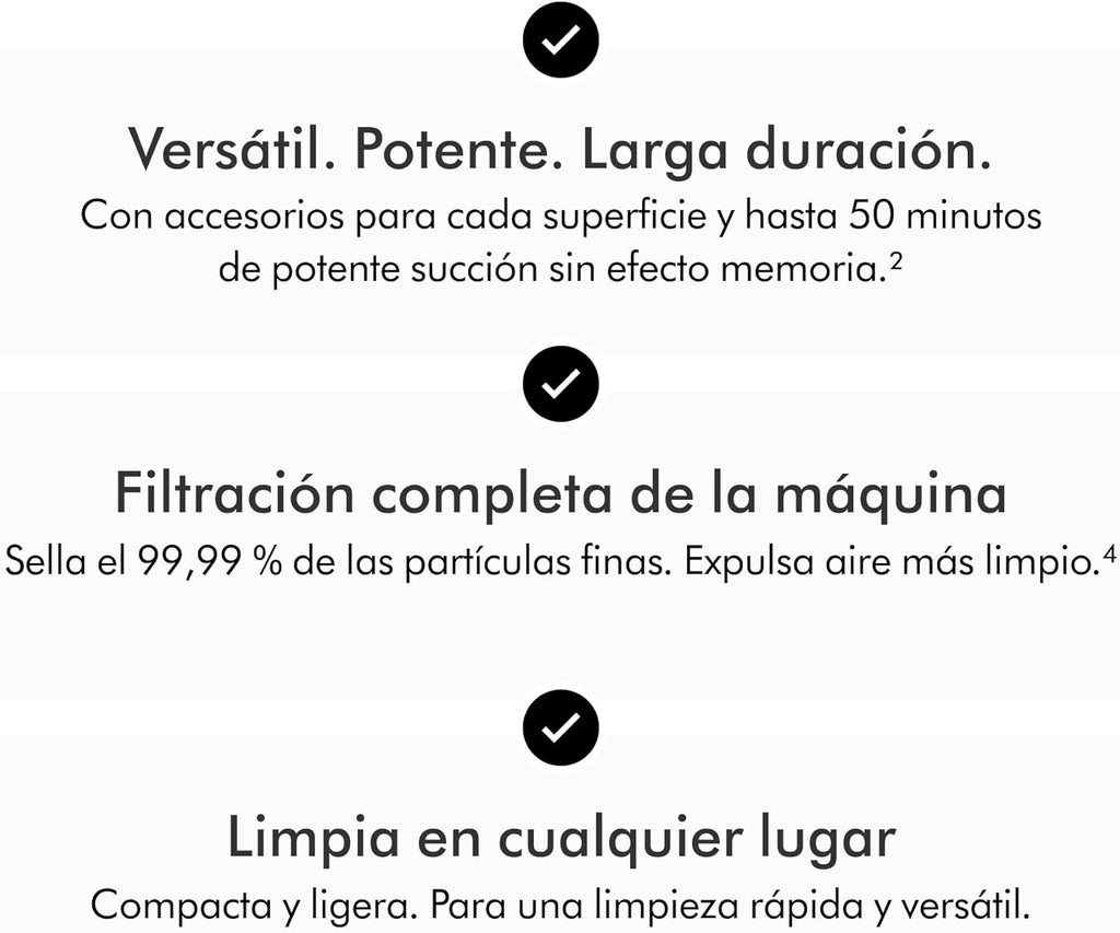 Car+Boat™ aspiradora de Mano – hasta 50 min de autonomía, Plata