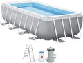 INTEX 55243 - Rectangular Detachable Pool with Prism Frame Filter