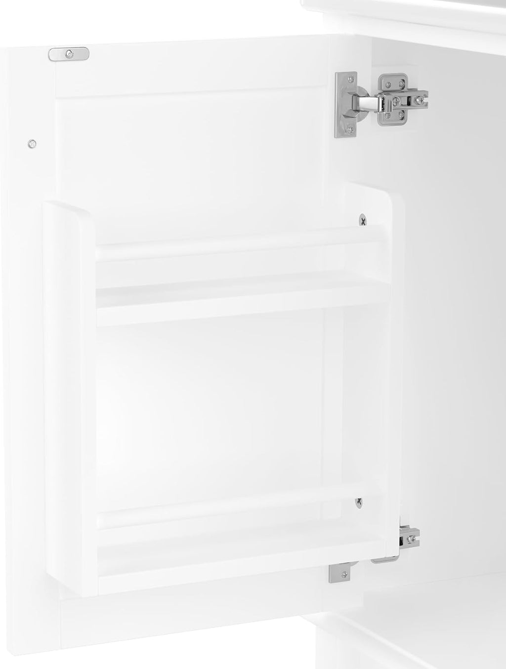 Moimhear Mueble de baño de pie, lavabo, lacado completo, tres cajones silenciosos, lavabo de cerámica integrado (blanco, 76 x 46 x 83,5 cm)