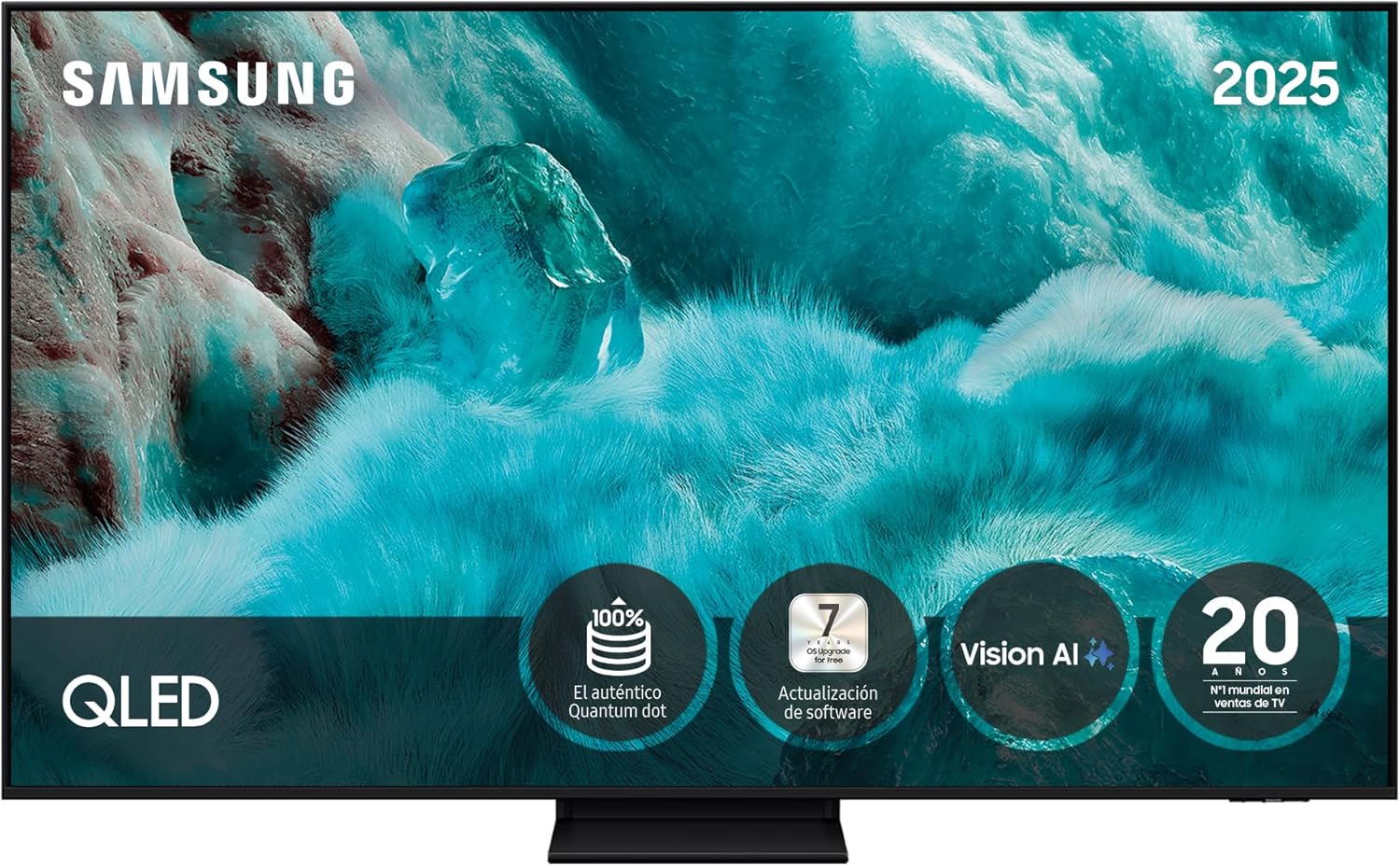 Samsung TV 55 Inch QLED QE1F 4K Smart TV with Vision AI, 100% Color Volume with Quantum Dot and more than 500 Channels TV Plus