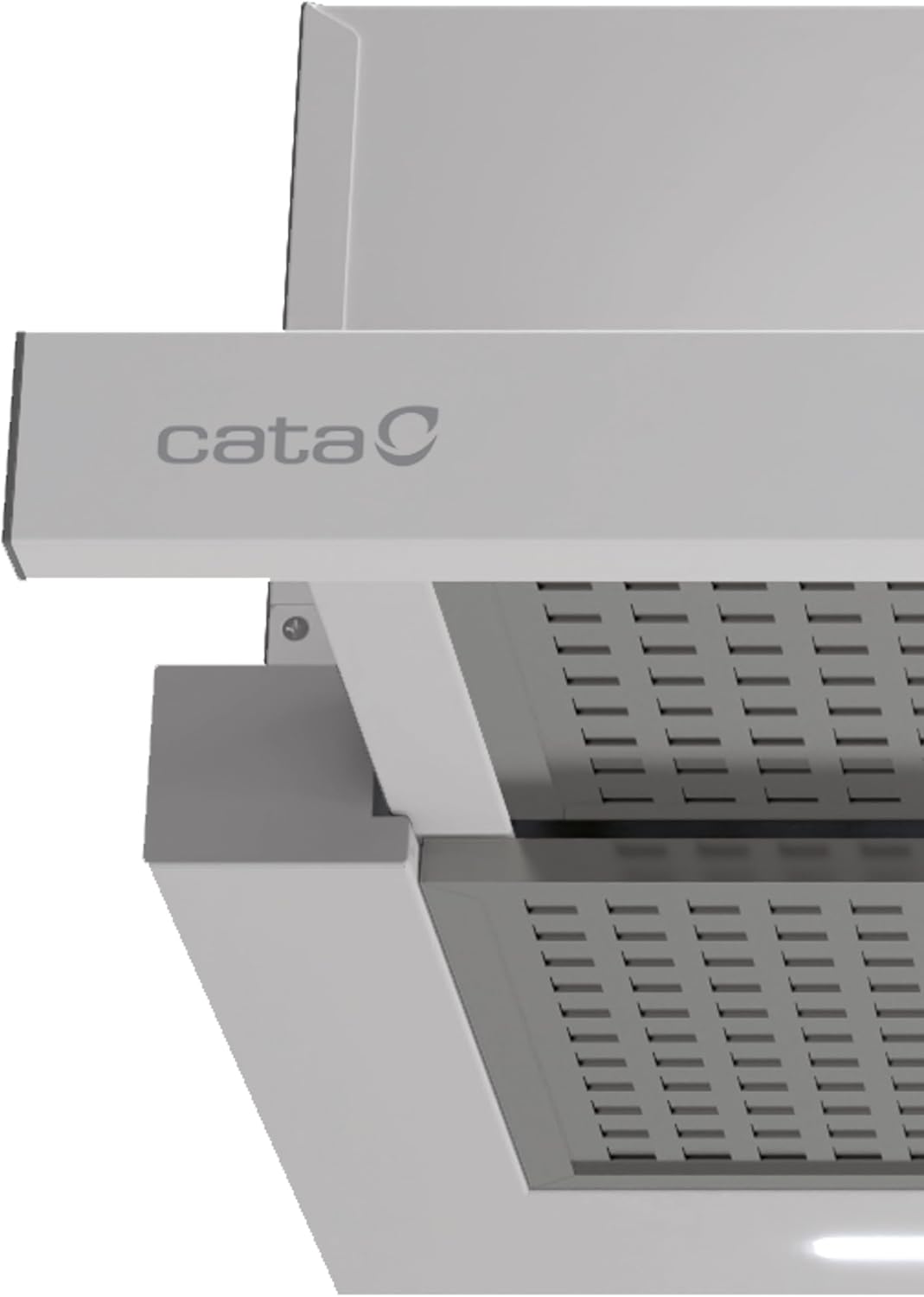 Cata Campana Extractora TFH 6830 GWH 6 Niveles de Extracción Panel de Control Táctil Nivel Sonoro 46 db Motor Extra Silencioso Iluminación LED Interior Blindado Fácil Limpieza Ancho 60 cm Color Blanco