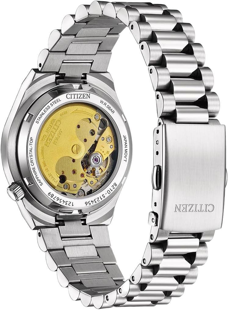 Citizen Reloj automático para Mujer con Correa de eslabones de Acero Inoxidable, 37 mm, Cristal de Zafiro, Fecha, Azul Hielo, NJ0200 en Diferentes Variantes