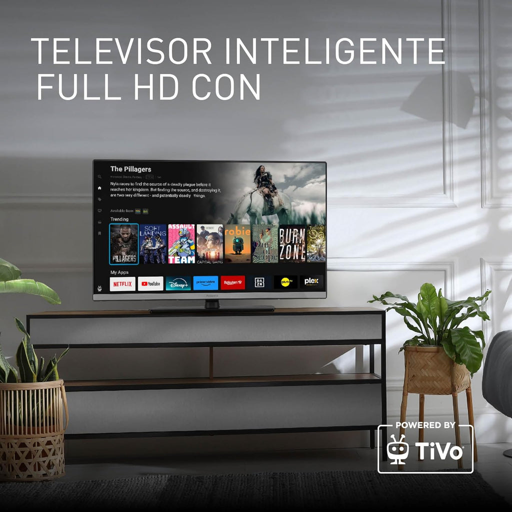 Panasonic TB-24S40AEZ, Serie S40 24 Pulgadas HD LED Smart TV, 2024, TiVo, Control De Voz Google y Alexa, Modo De Juego, Reproductor Multimedia, HDR, HDMI, WLAN, Experiencia Visual Excepcional