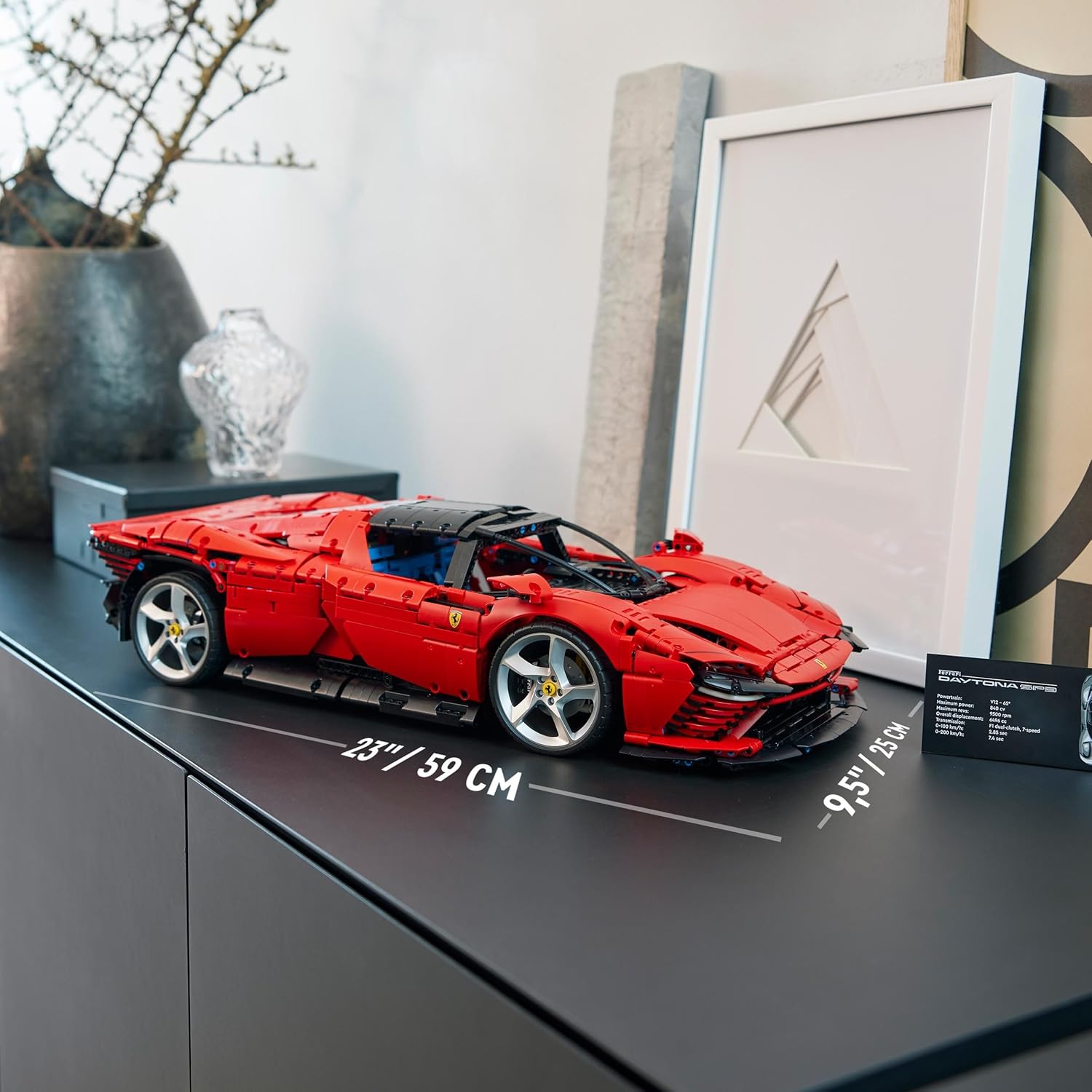 Technic Ferrari Daytona SP3, Maqueta de Súper Coche Rojo para Construir, Escala 1:8, Regalo Coleccionable para Hombres y Mujeres, Ultimate Car Concept 42143