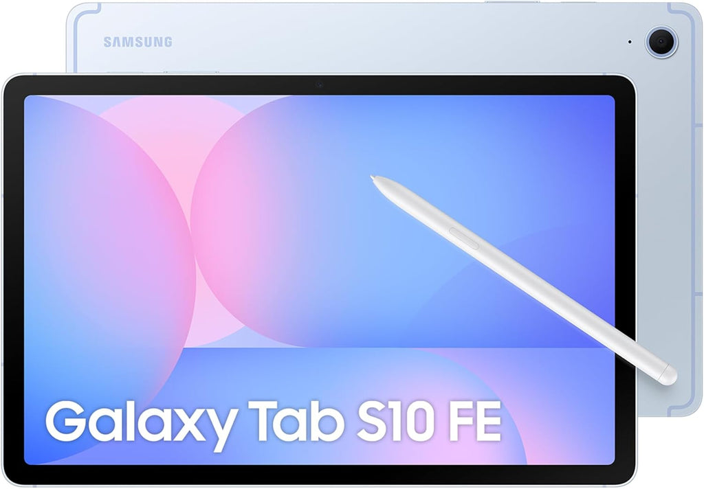 Galaxy Tab S10 FE 256GB, Tablet Android + S Pen, Galaxy AI, 8GB RAM, Pantalla de 10,9", Batería de Larga Duración, Azul, Garantía del Fabricante 3 Años + 1 Año Extra