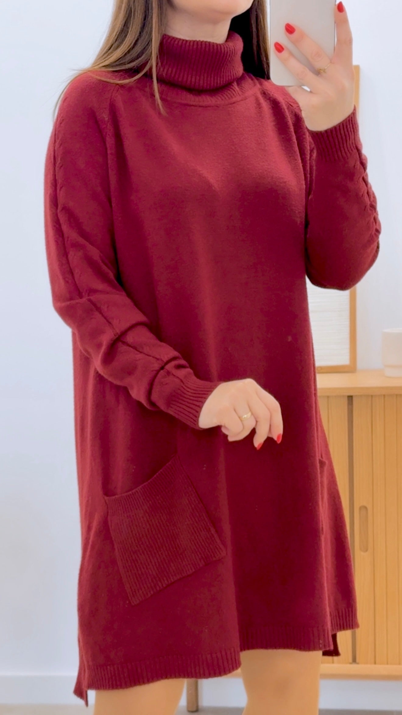 VESTIDO CUELLO BOLSILLOS
