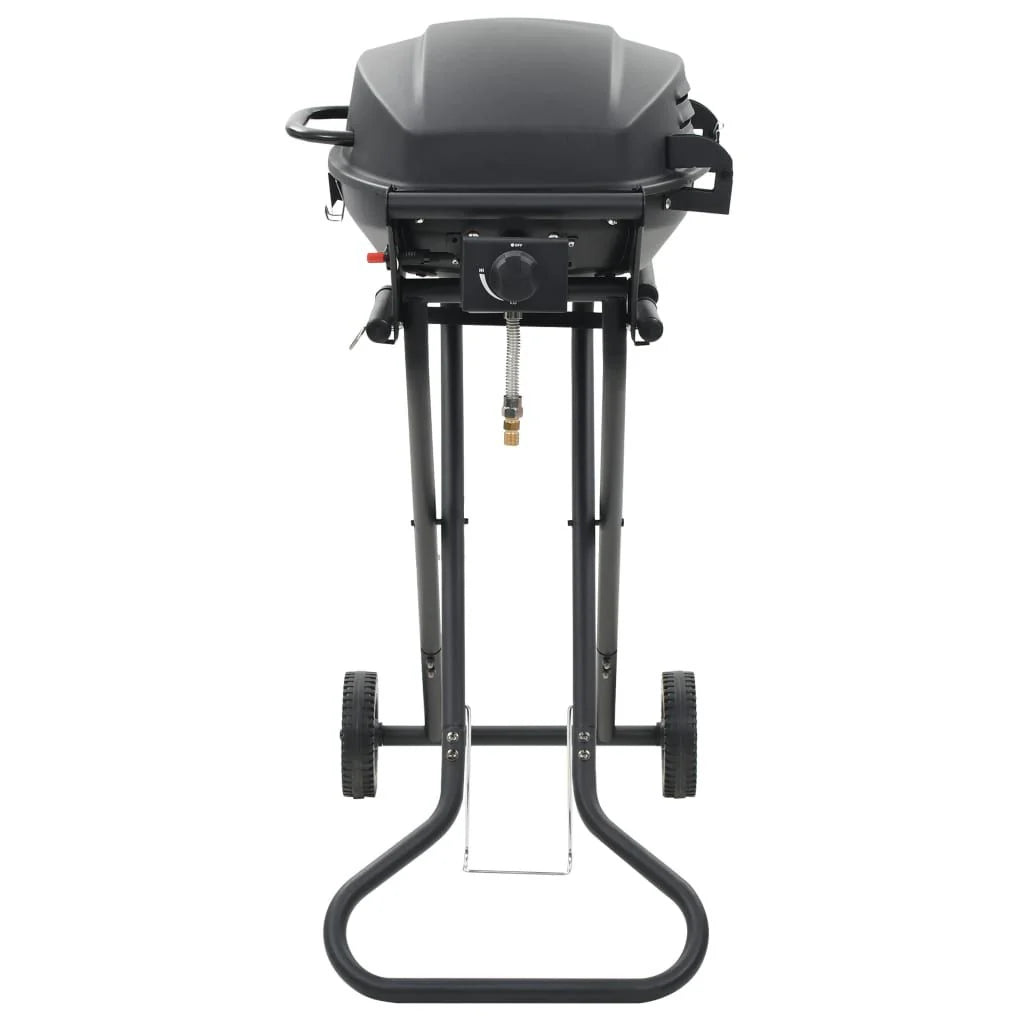 Barbacoa Portátil De Gas Con Zona De Cocción Negra Vidaxl