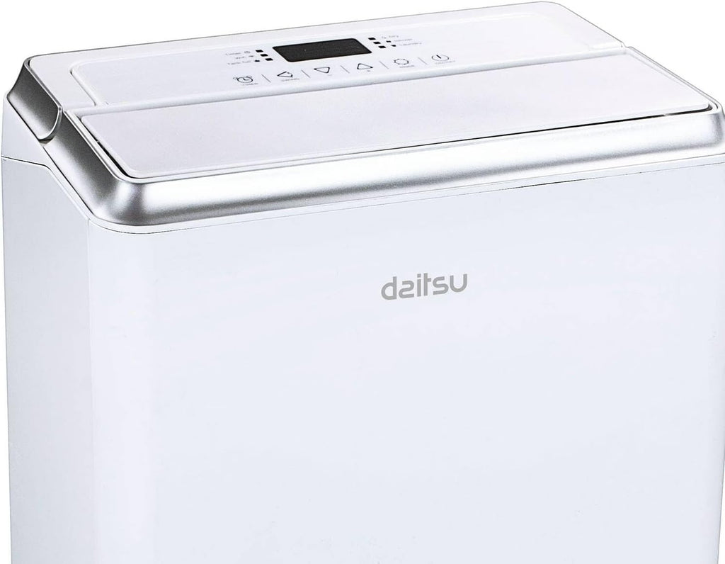 Daitsu - Deshumidificador | Alta Capacidad de 20L/día | Control de Humedad Ajustable | Drenaje Continuo | Descongelación Automática | Eficiencia Energética Clase A