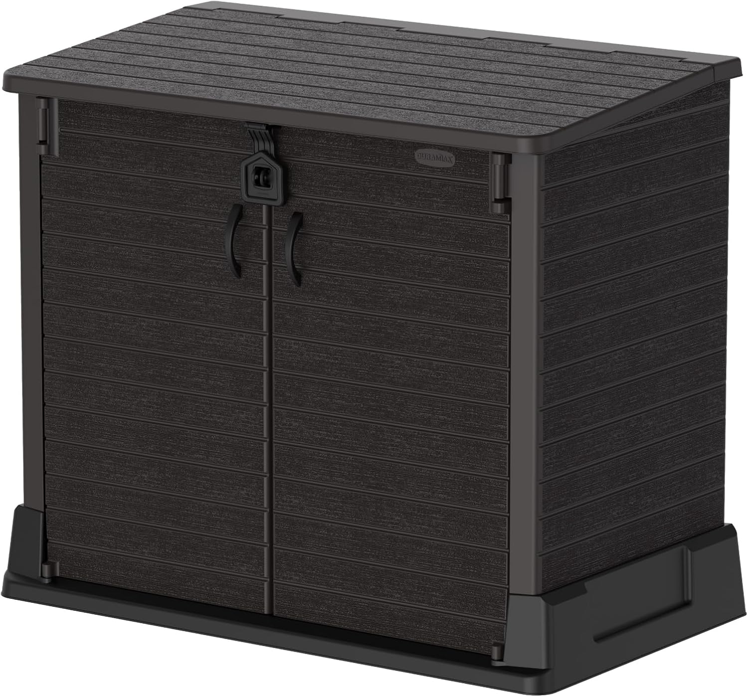 Duramax - Arcón cubre cubos exterior - 850 L - PVC - color marrón