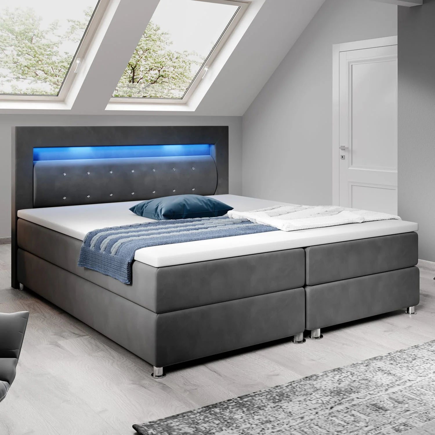 2025 Cama baúl Vancouver – Tela