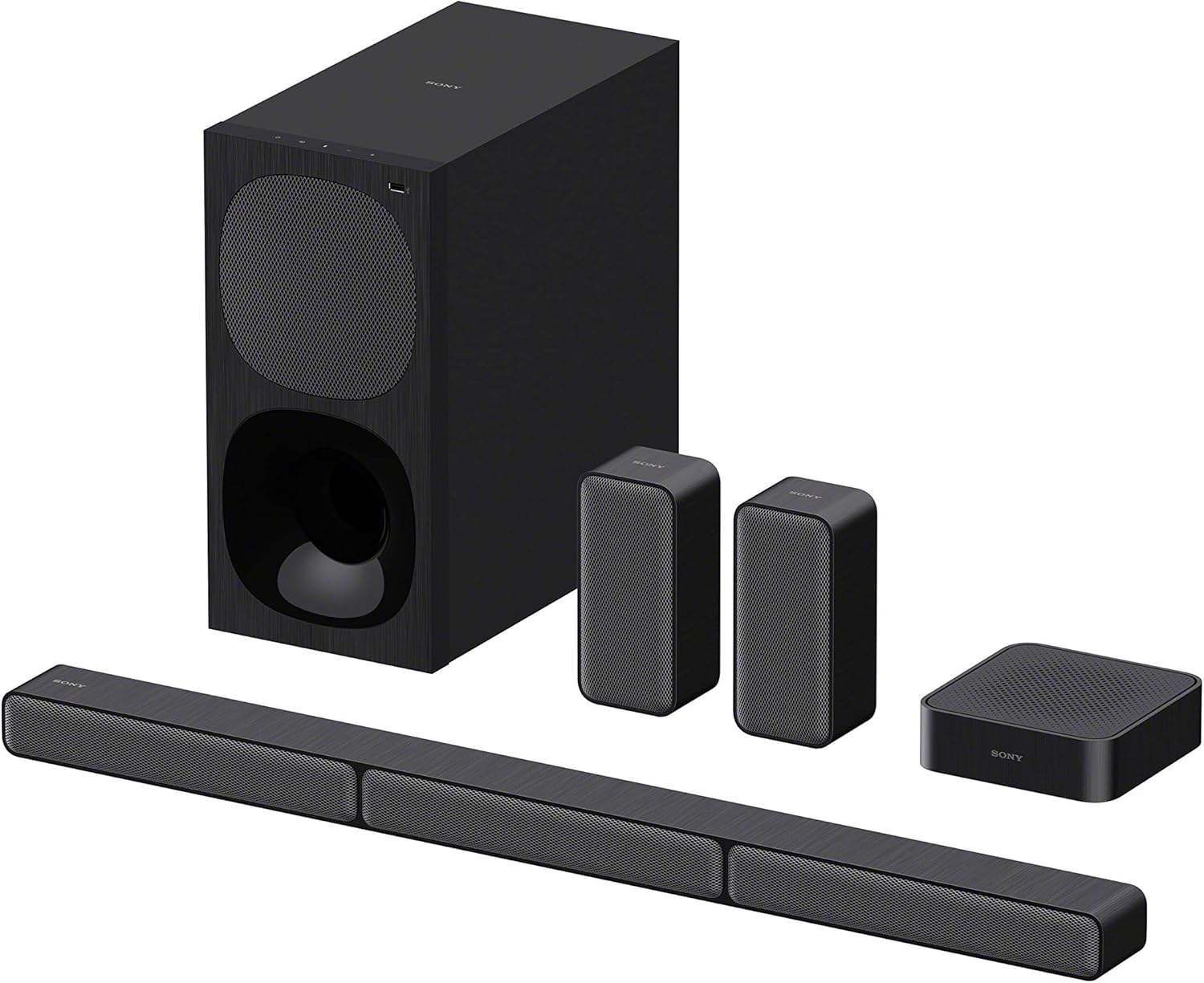 Sony HT-S40R - 5.1 Sound Bar (Home Theater System, Wireless Rear Speakers, 600W, Dolby Digital, Bluetooth, Surround Sound), Black