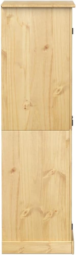 vidaXL Armario Corona Madera Maciza de Pino 76x50x170 cm, Armario ropero, Armario de Dormitorio, Armario Independiente, Armario de almacenaje