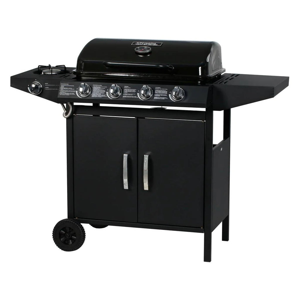 Barbacoa A Gas "festa 5" - 5 Quemadores (1 Lateral) - 12.9 Kw - Negro
