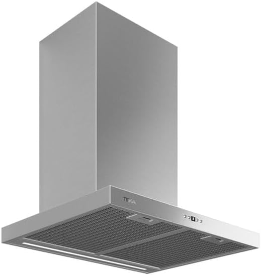 TEKA Campana Extractora de Pared con Motor EcoPower, 4 Velocidades, Display Blanco, 60 cm, DSH 686