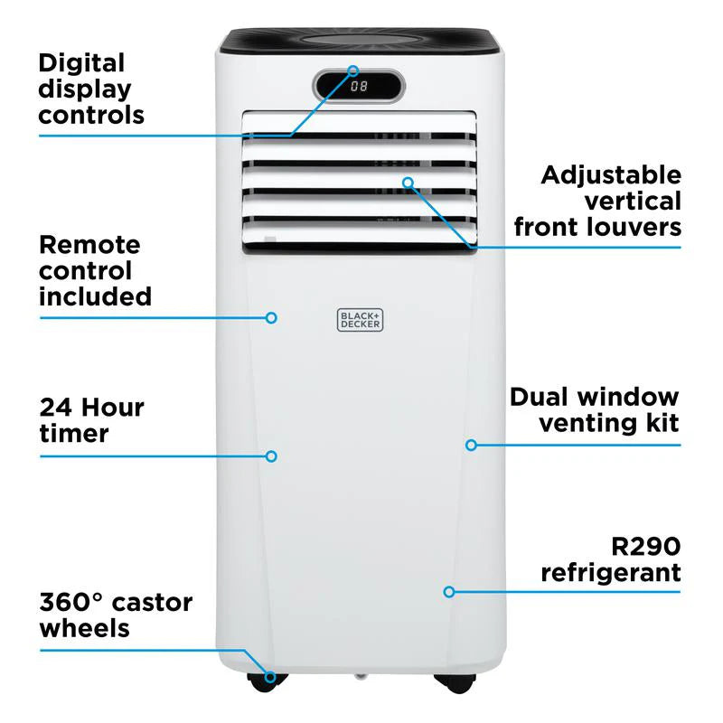 Aire Acondicionado Móvil Inteligente Black+Decker BXAC40025GB 9000 BTU