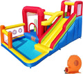 Castillo hinchable infantil con soplador – Multifuncional, red de seguridad, seguro y duradero, perfecto para cualquier temporada, para interior/exterior