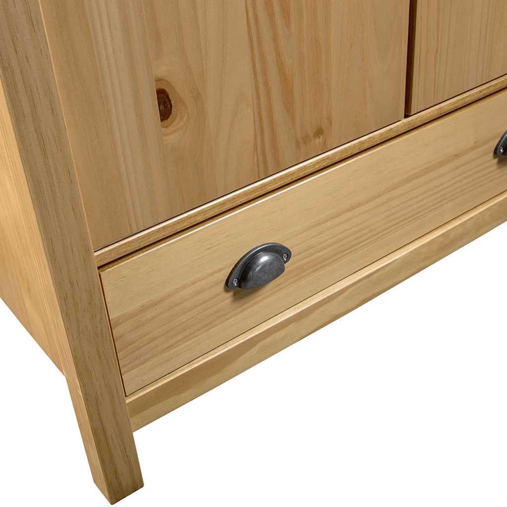 vidaXL Armario de 2 Puertas Muebles para Ropa Roperos Guardarropas de Dormitorio Organizador Colgar Almacenamiento 89x50x170 cm Blanco Madera Pino