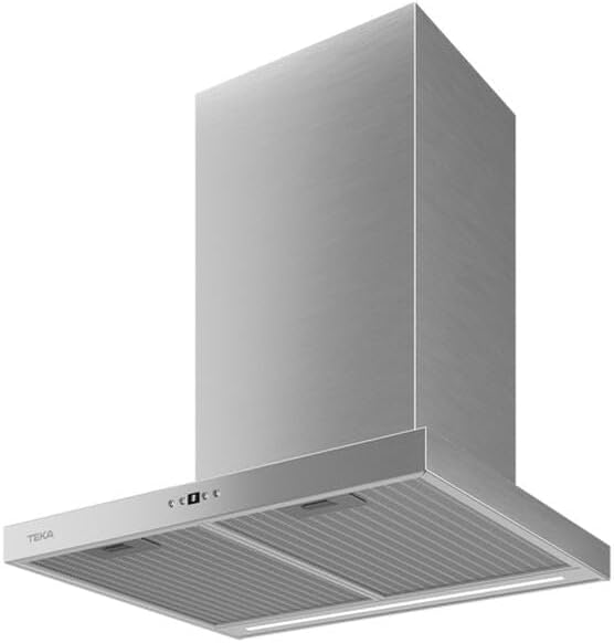 TEKA Campana Extractora de Pared con Motor EcoPower, 4 Velocidades, Display Blanco, 60 cm, DSH 686