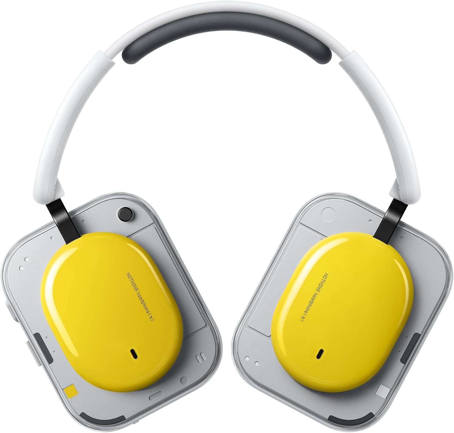 Nothing Headphone (1) Wireless On-Ear Headphones with Active Noise Cancellation, Up to 80h Battery, Hi-Res, Space Audio, Waterproof – White