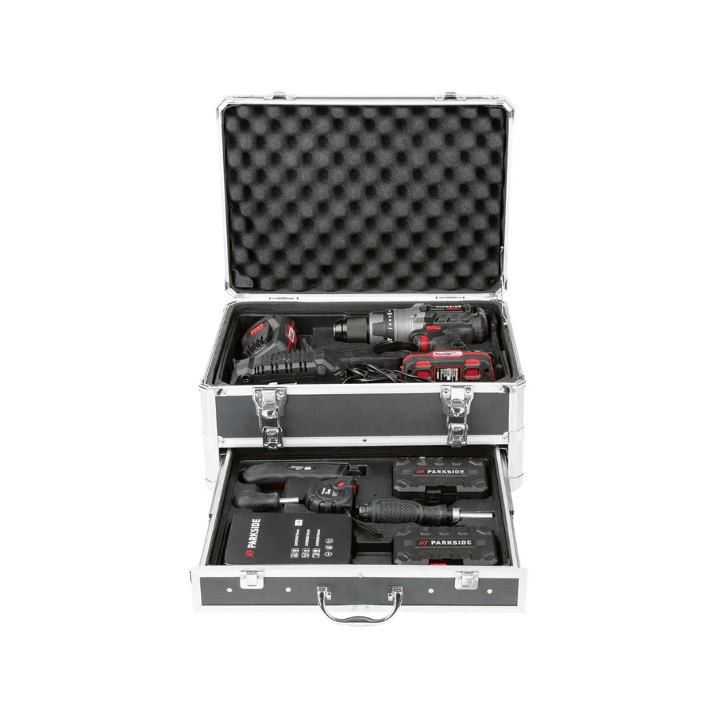 2026 Taladro Percutor Inalámbrico PARKSIDE PERFORMANCE con Accesorios »PSBSAP 20-LI B2«, 20 V