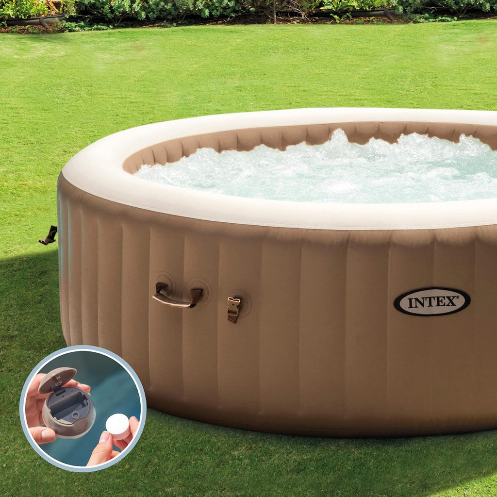 Intex 28426EX SPA Hinchable, Beige, 4 Personas