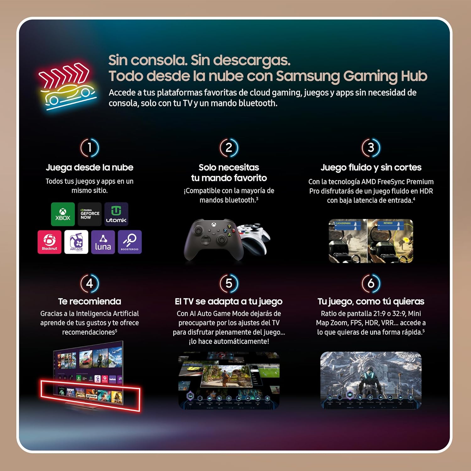 TV 55 Pulgadas Neo QLED QN90D 4K Mini LED con Resolución 4K Mejorada, Procesador NQ4 AI Gen2 con Inteligencia Artificial, Dolby Atmos, Q-Symphony y Motion Xcelerator 144 Hz