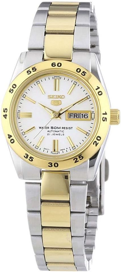 Seiko Reloj automático de Acero Inoxidable para Mujer con Correa de Acero Inoxidable