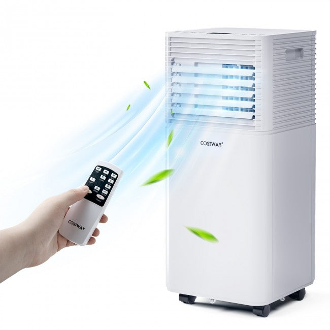 Aire Acondicionado Portátil 3 en 1 de 8000 BTU con Deshumidificador y Modo Ventilador