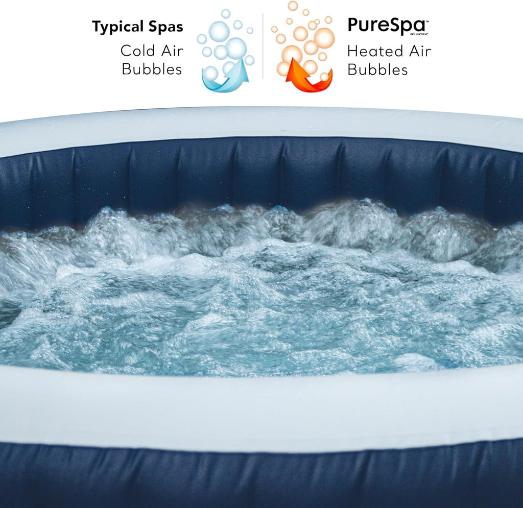 Intex SPA Hinchable 4 Personas Bubble Massage Navy (55084)