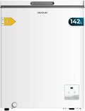 Cecotec Congelador Horizontal Bolero CoolMarket Chest 142 White E, Capacidad 142 L, Modo Inverter Plus, Dual Fuction, Fast Freezing, Cesta Interior, Control Electrónico, Clase E